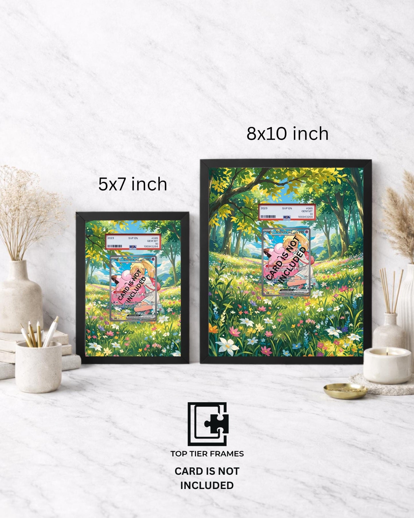 Premium Frame for Lillie's Clefairy 280/217 | 8x10 / 5x7 Graded Slab or Raw Card Display | Extended Art Wall Decor