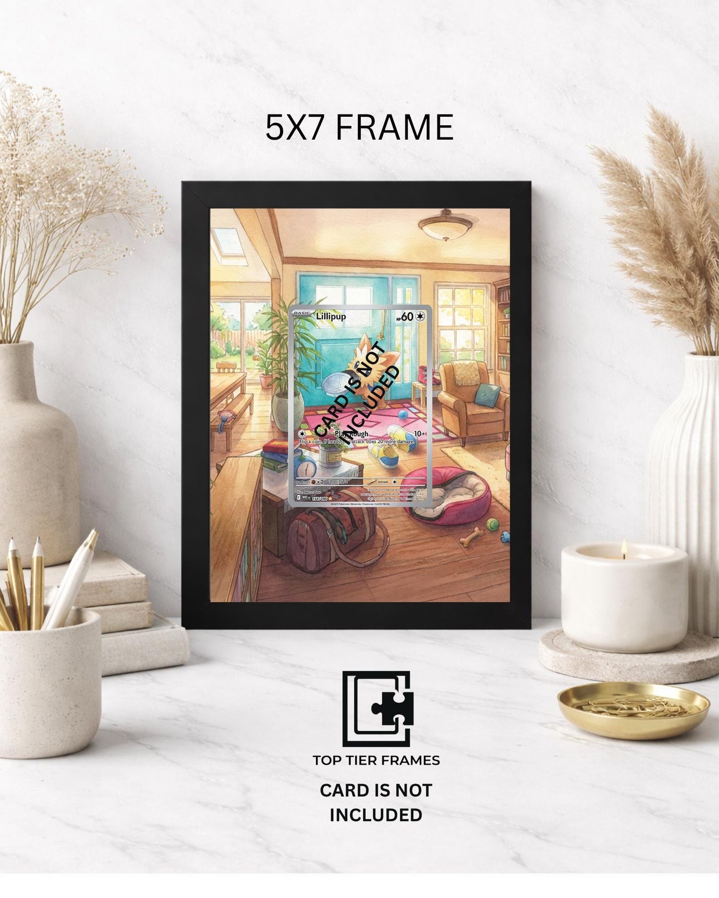 Premium Frame for Lillipup 154/086| 8x10 / 5x7 Graded Slab or Raw Card Display | Extended Art Wall Decor