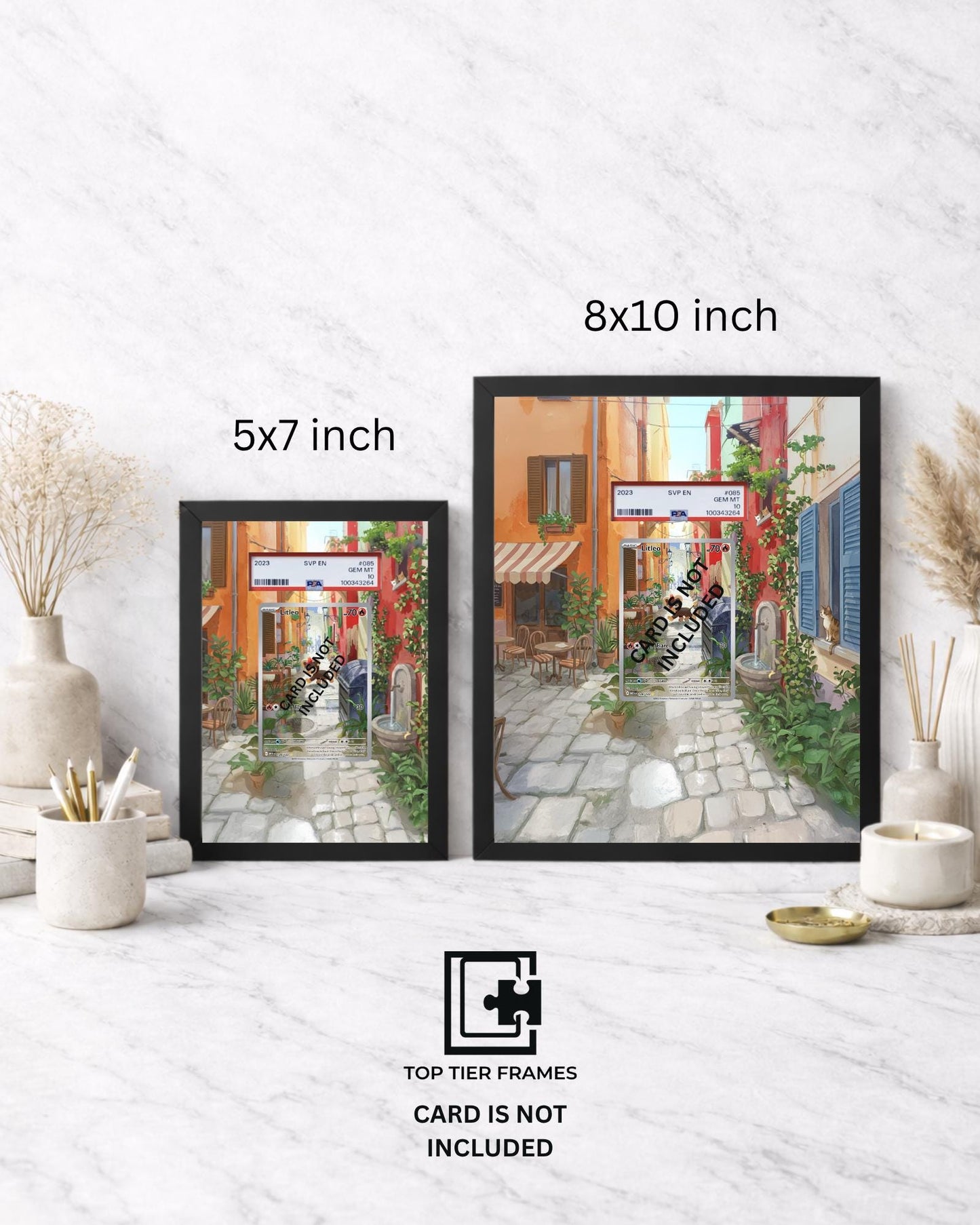Premium Frame for Litleo 139/132 | 8x10 / 5x7 Graded Slab or Raw Card Display | Extended Art Wall Decor