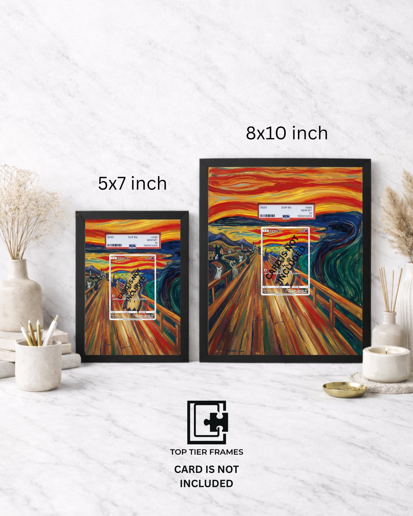 Premium Frame for Scream Collection Japanese Promo | 8x10 / 5x7 Graded Slab or Raw Card Display | Extended Art Wall Decor
