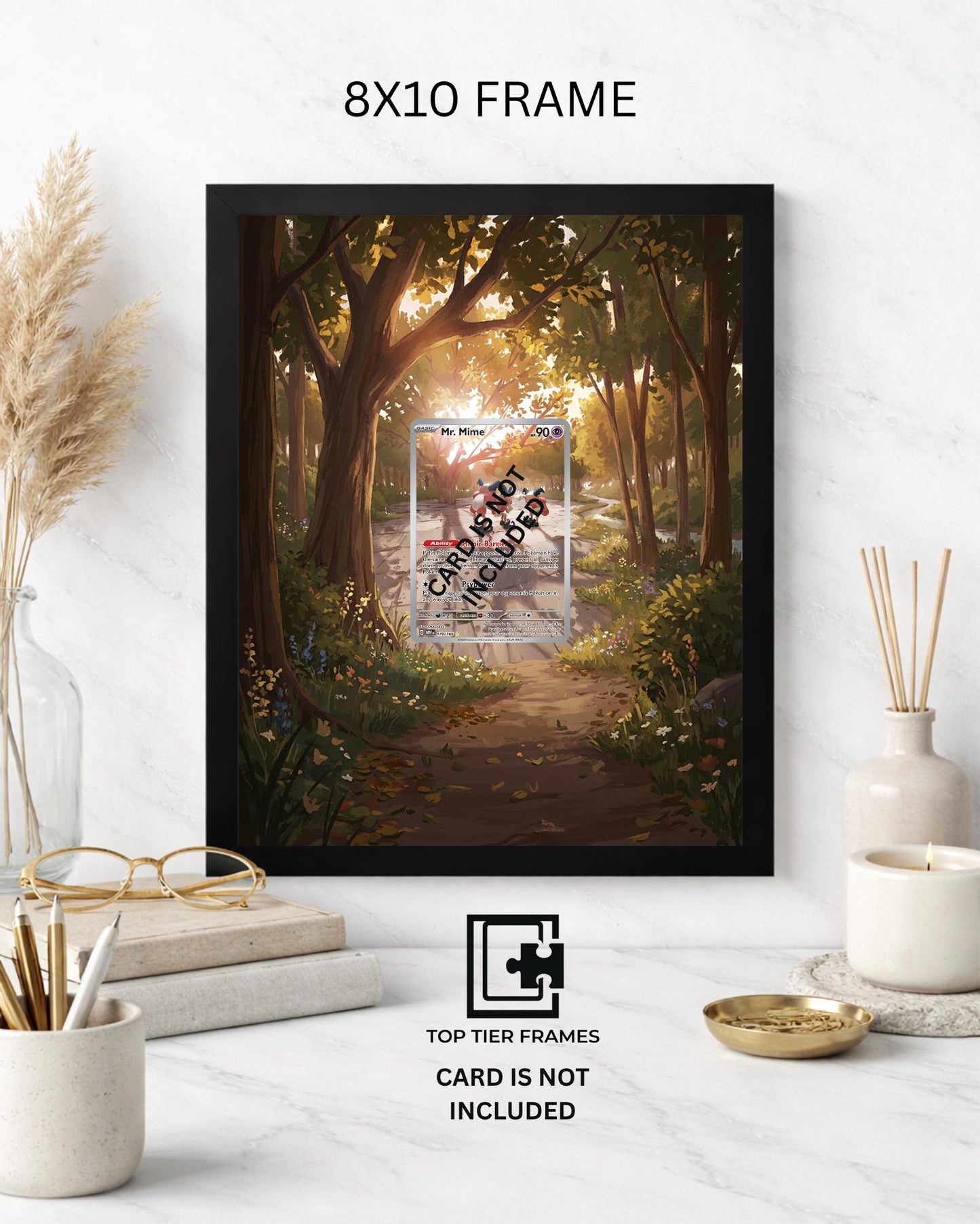 Premium Frame for Mr. Mime 179/165 | 8x10 / 5x7 Graded Slab or Raw Card Display | Extended Art Wall Decor