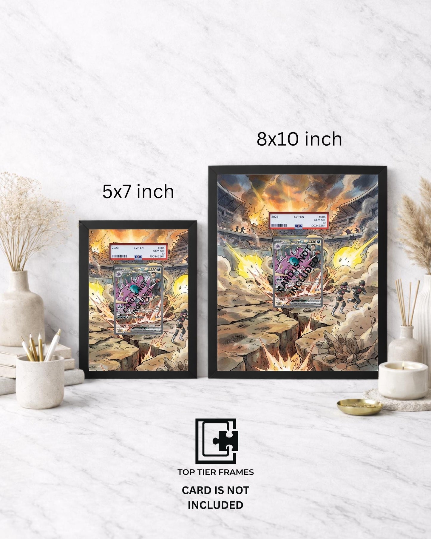 Premium Frame for Team Rocket's Nidoking 233/182 | 8x10 / 5x7 Graded Slab or Raw Card Display | Extended Art Wall Decor