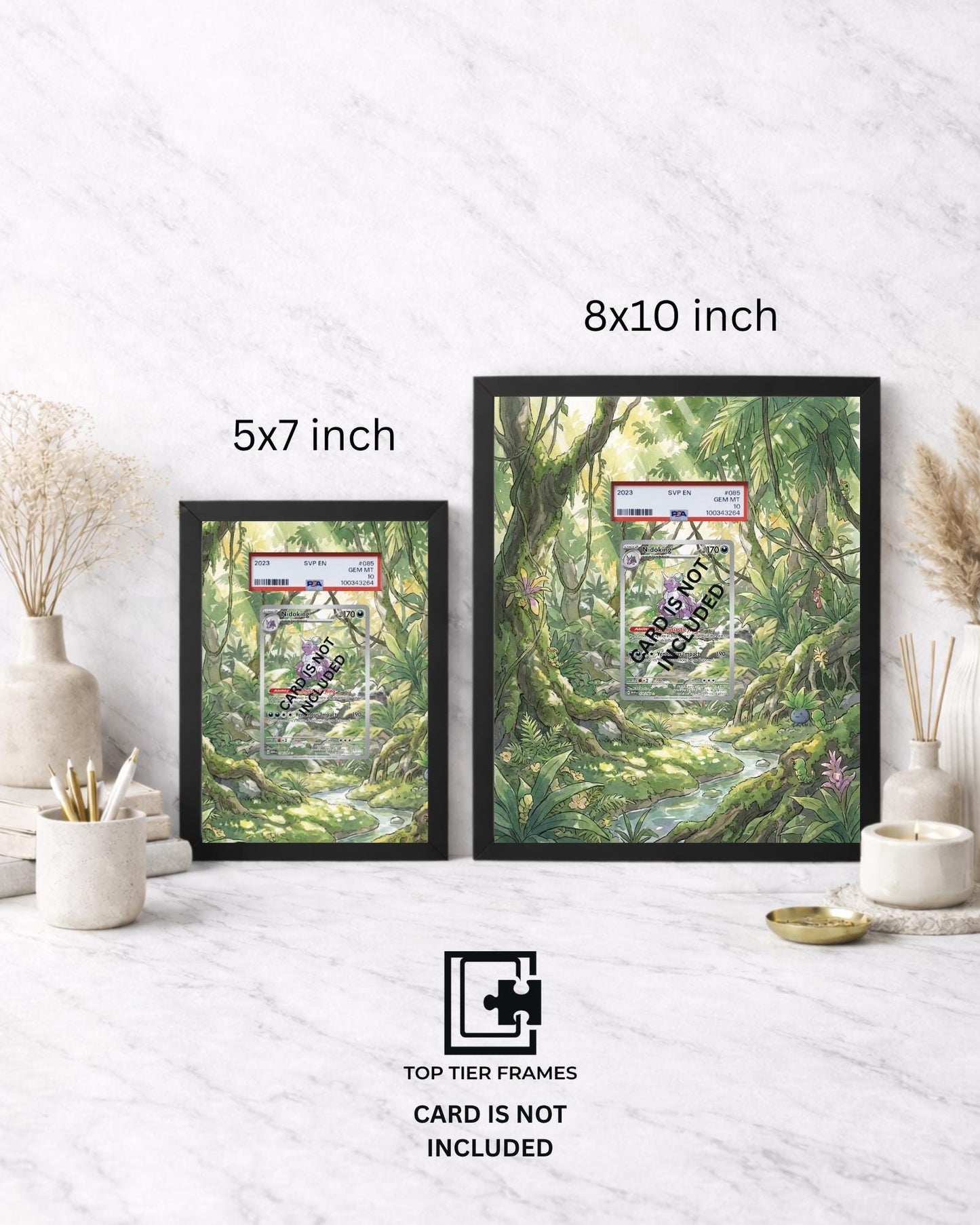 Premium Frame for Nidoking 174/165 | 8x10 / 5x7 Graded Slab or Raw Card Display | Extended Art Wall Decor