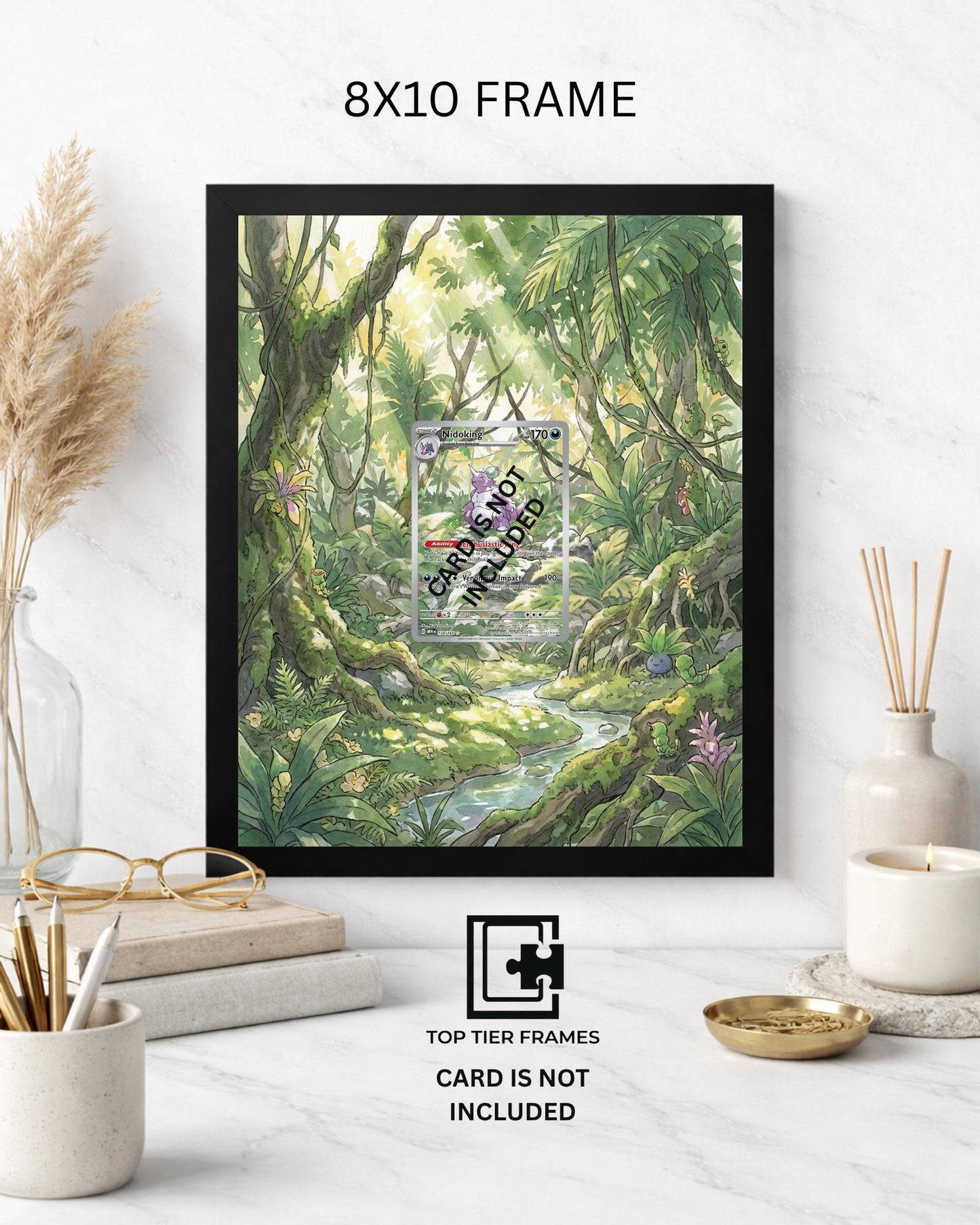 Premium Frame for Nidoking 174/165 | 8x10 / 5x7 Graded Slab or Raw Card Display | Extended Art Wall Decor