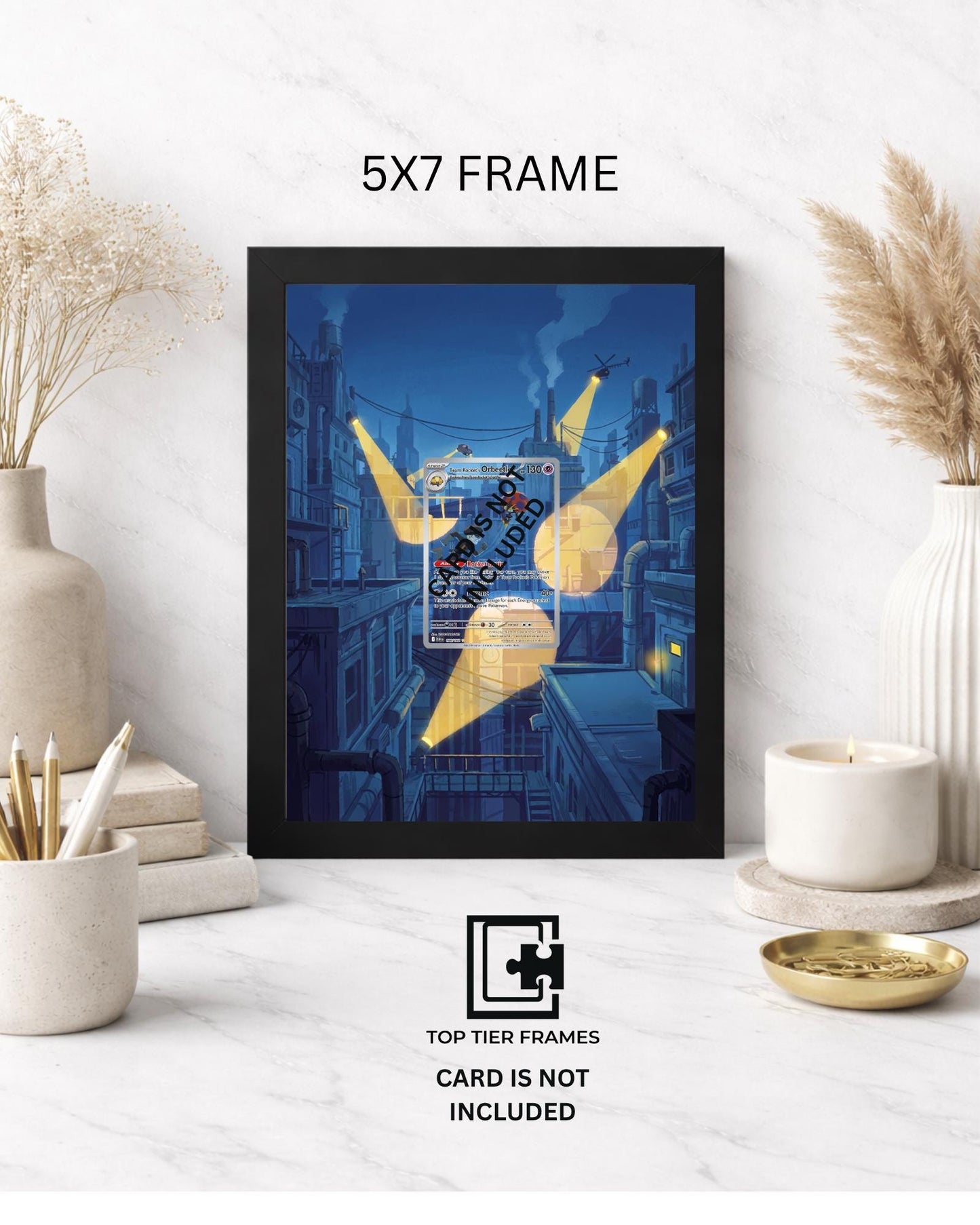 Premium Frame for Team Rocket's Orbeetle 198/182| 8x10 / 5x7 Graded Slab or Raw Card Display | Extended Art Wall Decor