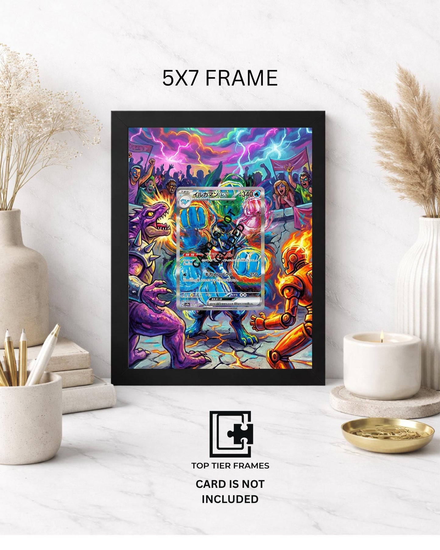 Premium Frame for Palafin 151/131 | 8x10 / 5x7 Graded Slab or Raw Card Display | Extended Art Wall Decor