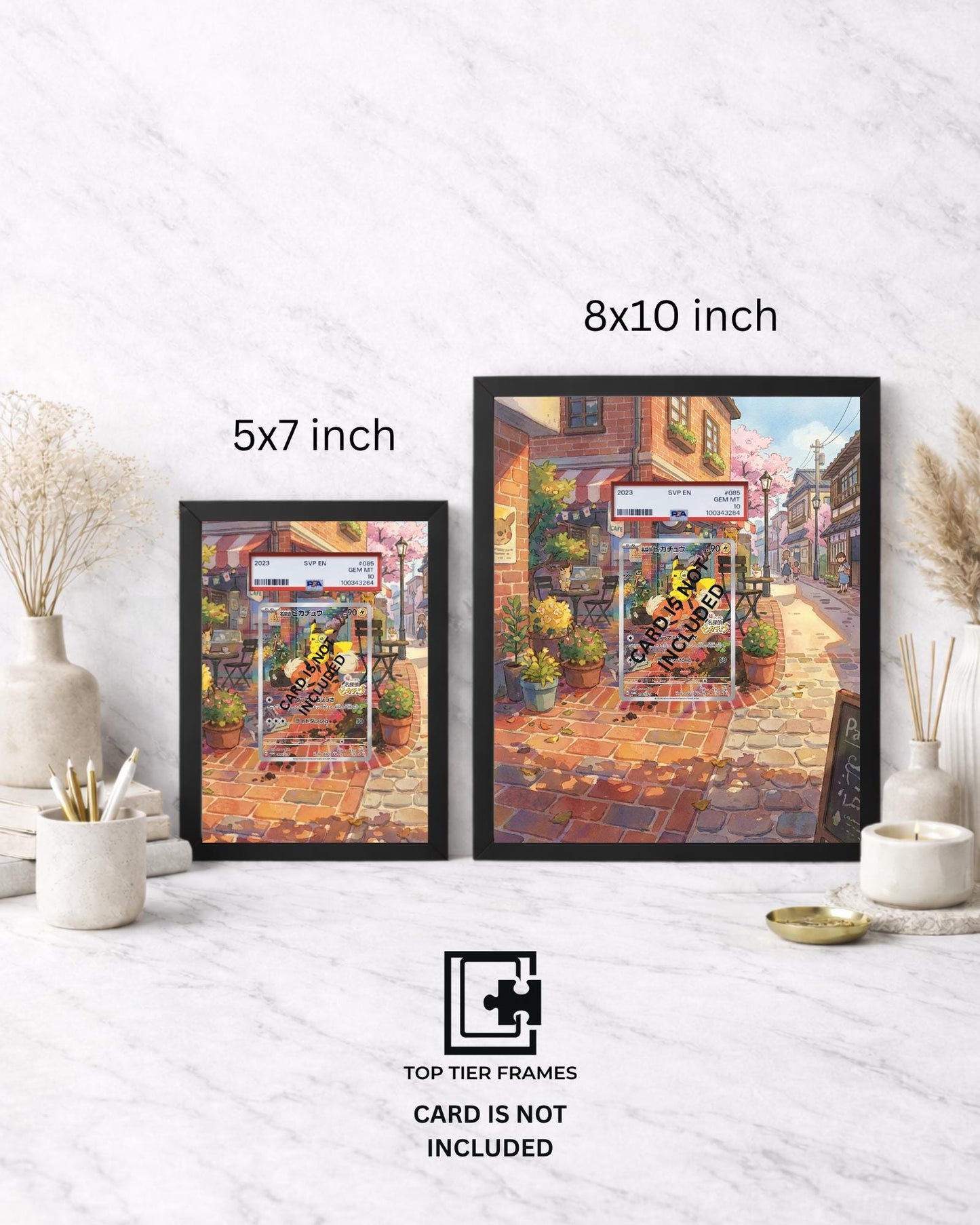 Premium Frame for Detective Pikachu | 8x10 / 5x7 Graded Slab or Raw Card Display | Extended Art Wall Decor