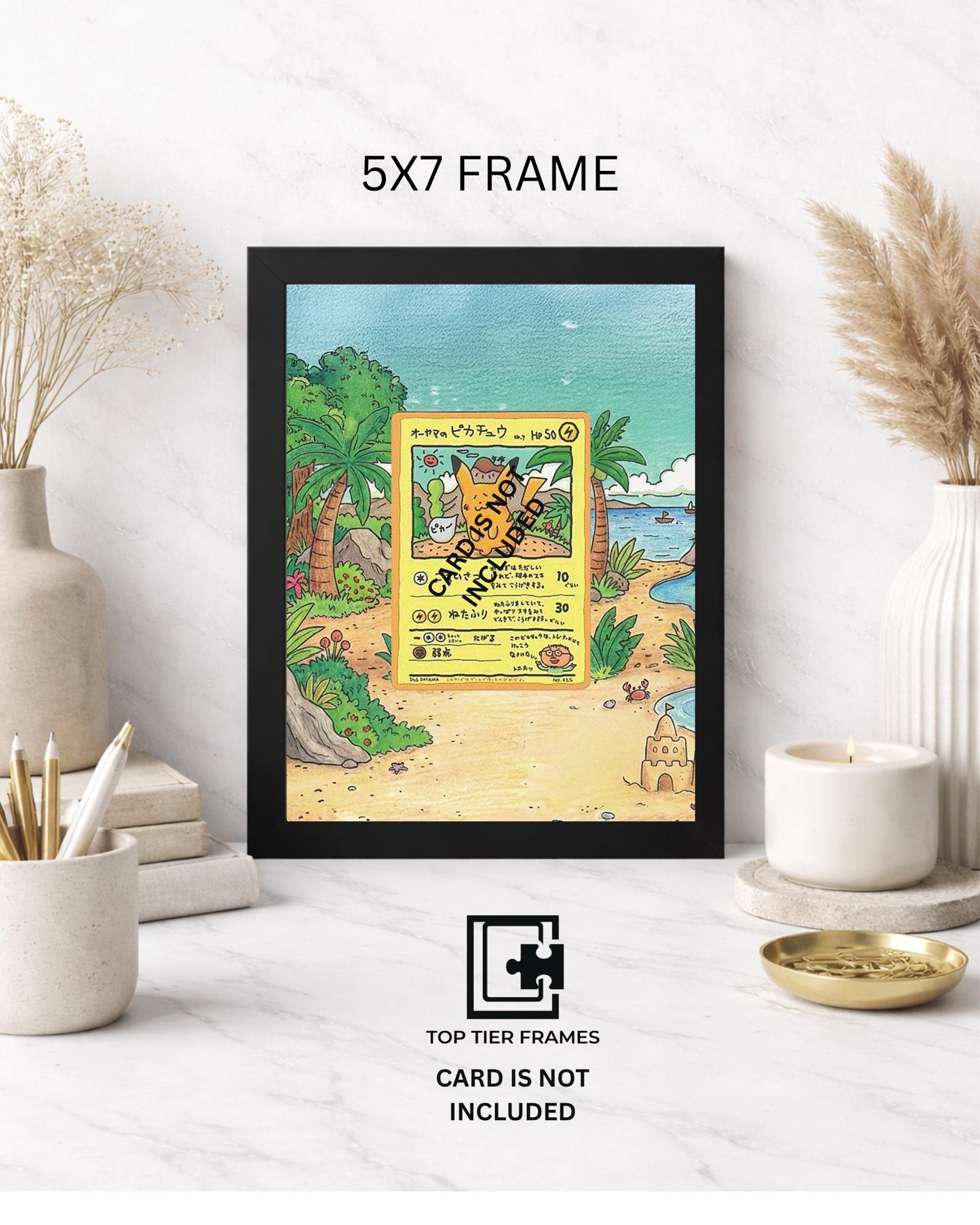 Premium Frame for Ooyama Pikachu | 8x10 / 5x7 Graded Slab or Raw Card Display | Extended Art Wall Decor