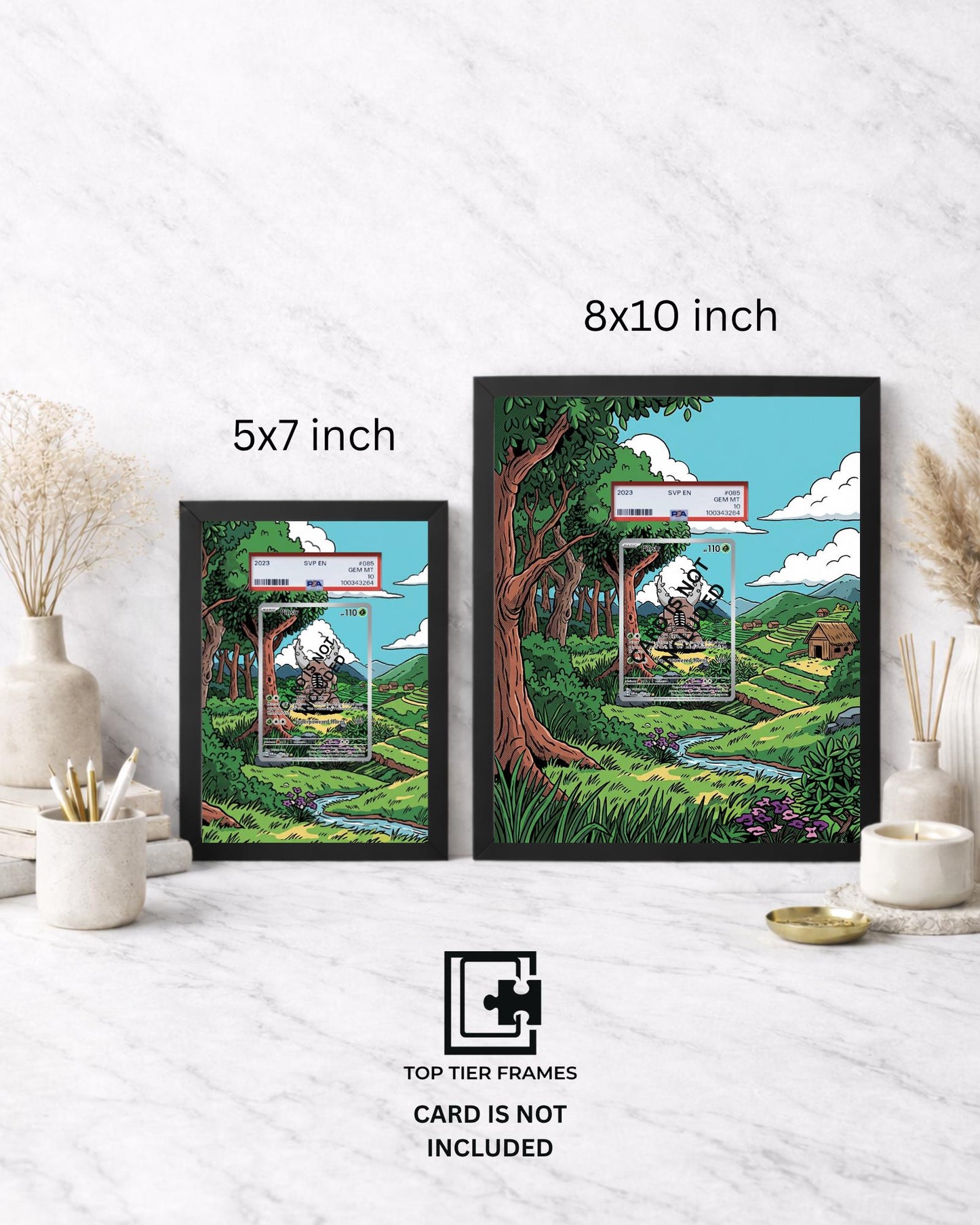 Premium Frame for Pinsir 168/167 | 8x10 / 5x7 Graded Slab or Raw Card Display | Extended Art Wall Decor