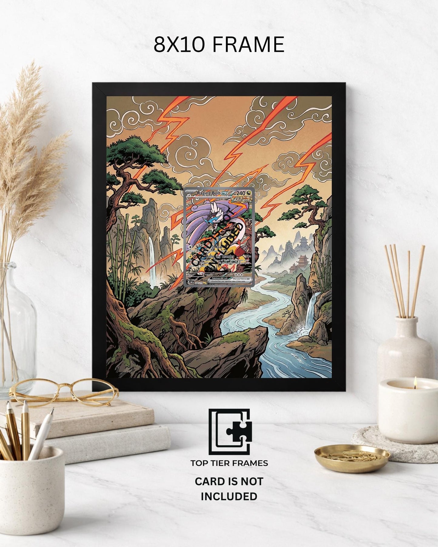 Premium Frame for Raging Bolt 166/131 | 8x10 / 5x7 Graded Slab or Raw Card Display | Extended Art Wall Decor