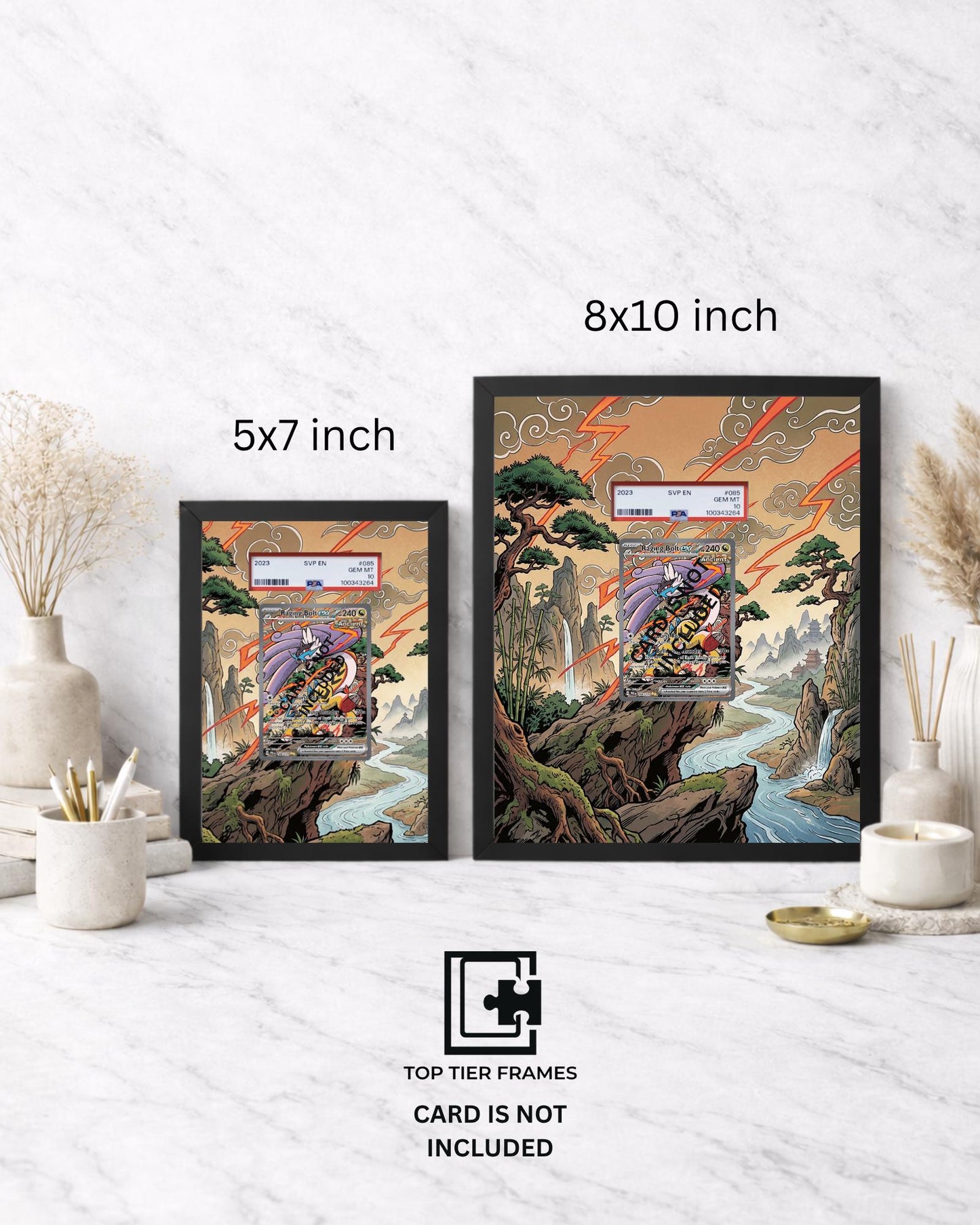 Premium Frame for Raging Bolt 166/131 | 8x10 / 5x7 Graded Slab or Raw Card Display | Extended Art Wall Decor