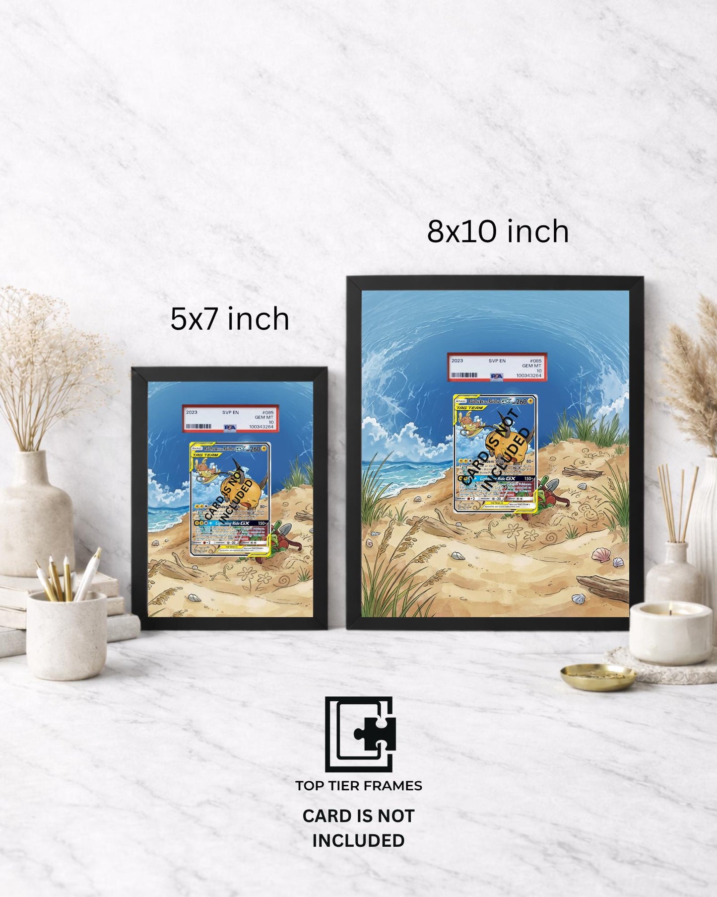 Premium Frame for Raichu GX | 8x10 / 5x7 Graded Slab or Raw Card Display | Extended Art Wall Decor