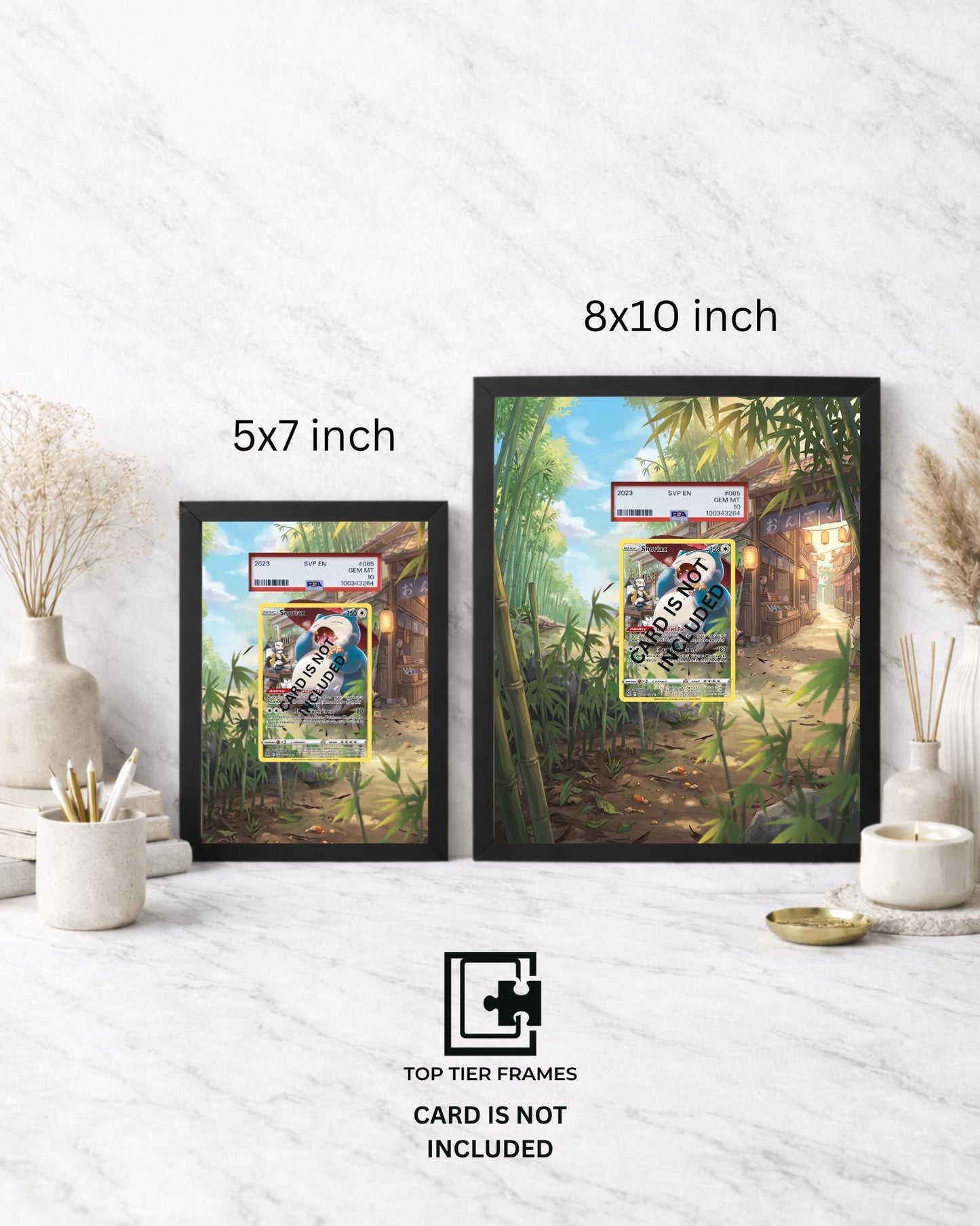 Premium Frame for Snorlax TG10/TG30 | 8x10 / 5x7 Graded Slab or Raw Card Display | Extended Art Wall Decor