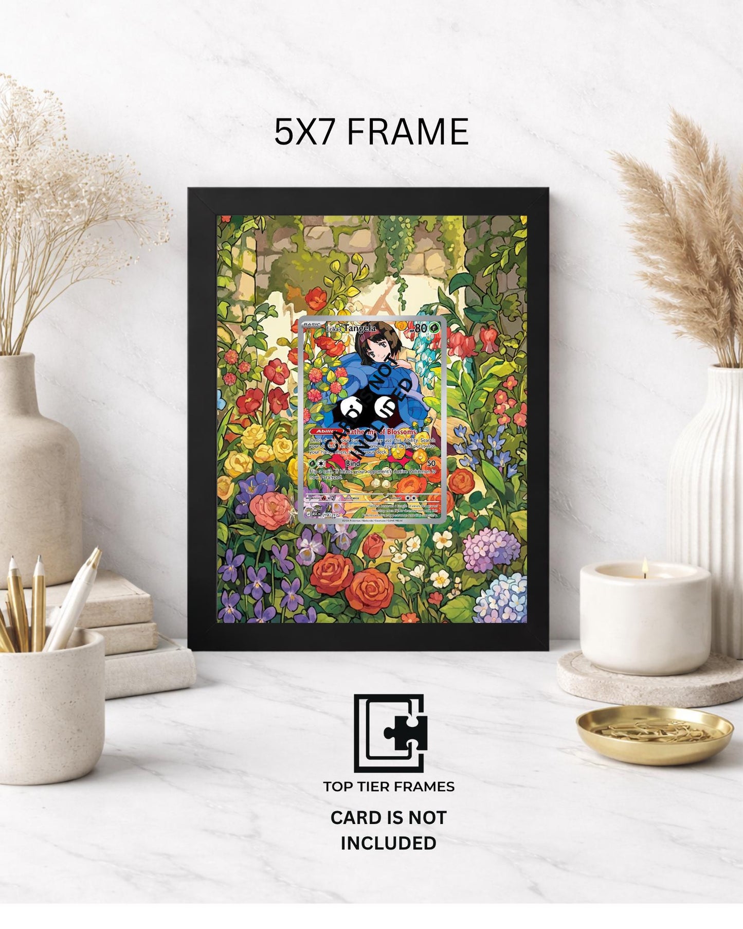 Premium Frame for Erika's Tangela 218/217 | 8x10 / 5x7 Graded Slab or Raw Card Display | Extended Art Wall Decor