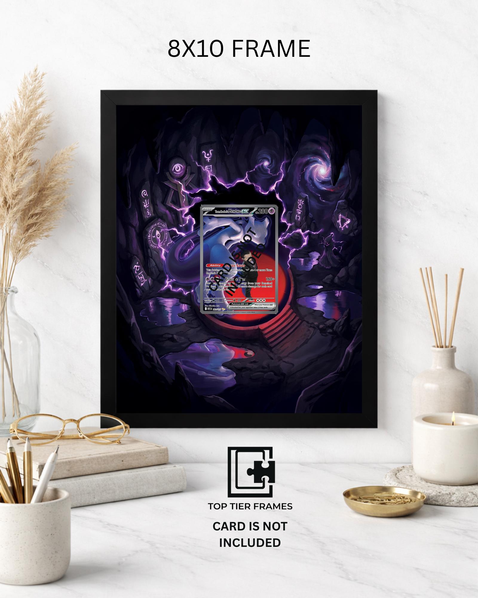 Mewtwo 281/217 Pokémon TCG card display frame - extended art wall decor
