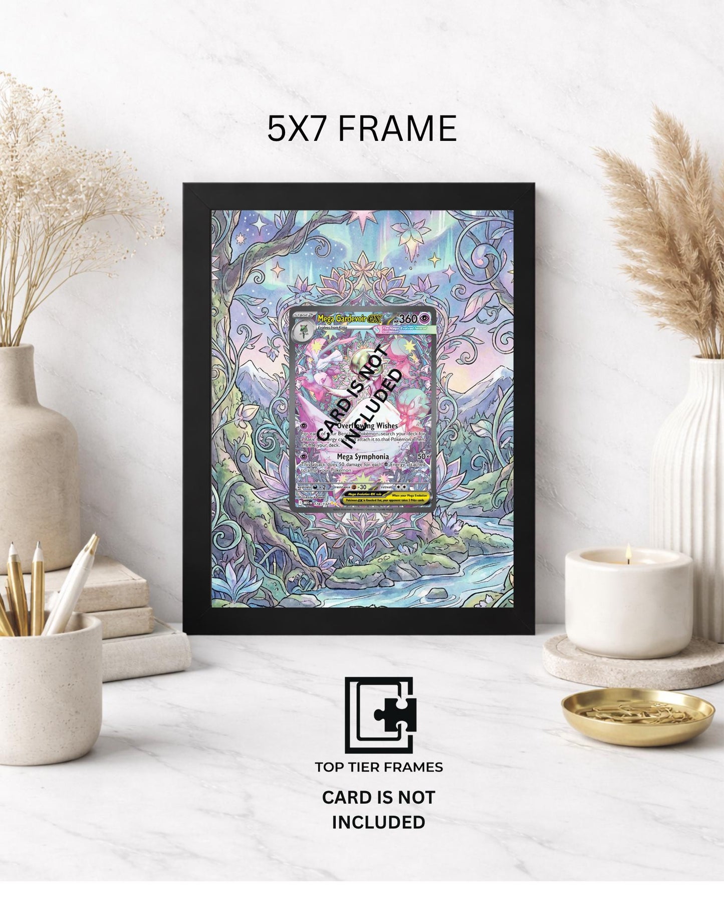 Premium Frame for Gardevoir 178/132 | 8x10 / 5x7 Graded Slab or Raw Card Display | Extended Art Wall Decor