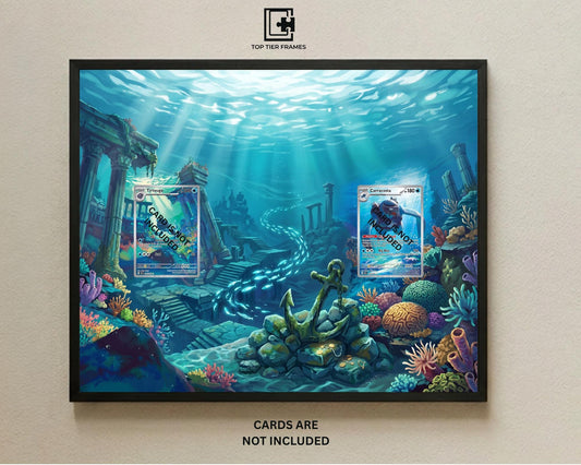 Tirtouga and Carracosta Pokémon TCG card display frame - extended art wall decor