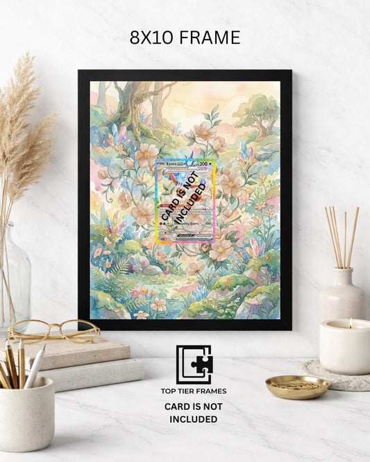Eevee EX Extended Art Pokémon TCG card display frame - extended art wall decor