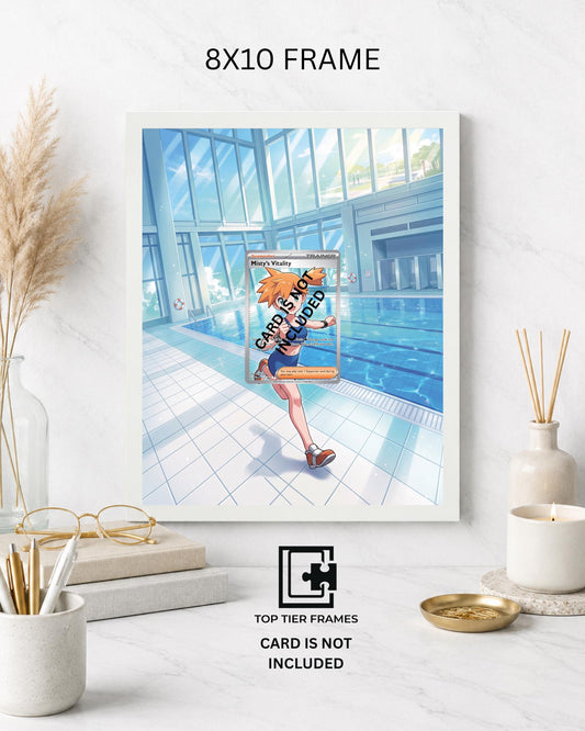 Misty's Vitality Trainer Pokémon TCG card display frame - extended art wall decor