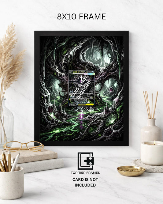 Mega Darkrai ex from Pitch Black Pokémon TCG card display frame - extended art wall decor