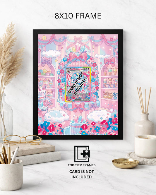 Sylveon from Prismatic Evolutions Pokémon TCG card display frame - extended art wall decor