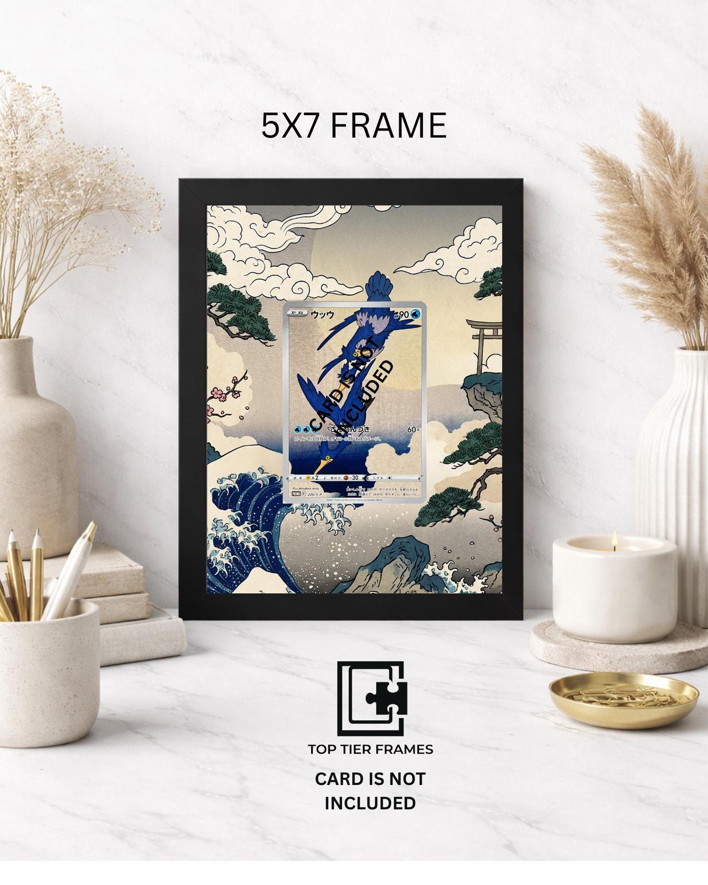 Art Display Frame for Cramorant Stamp Box Promo | Moon Geese Card Gallery Showcase | Accessory for Pokémon TCG