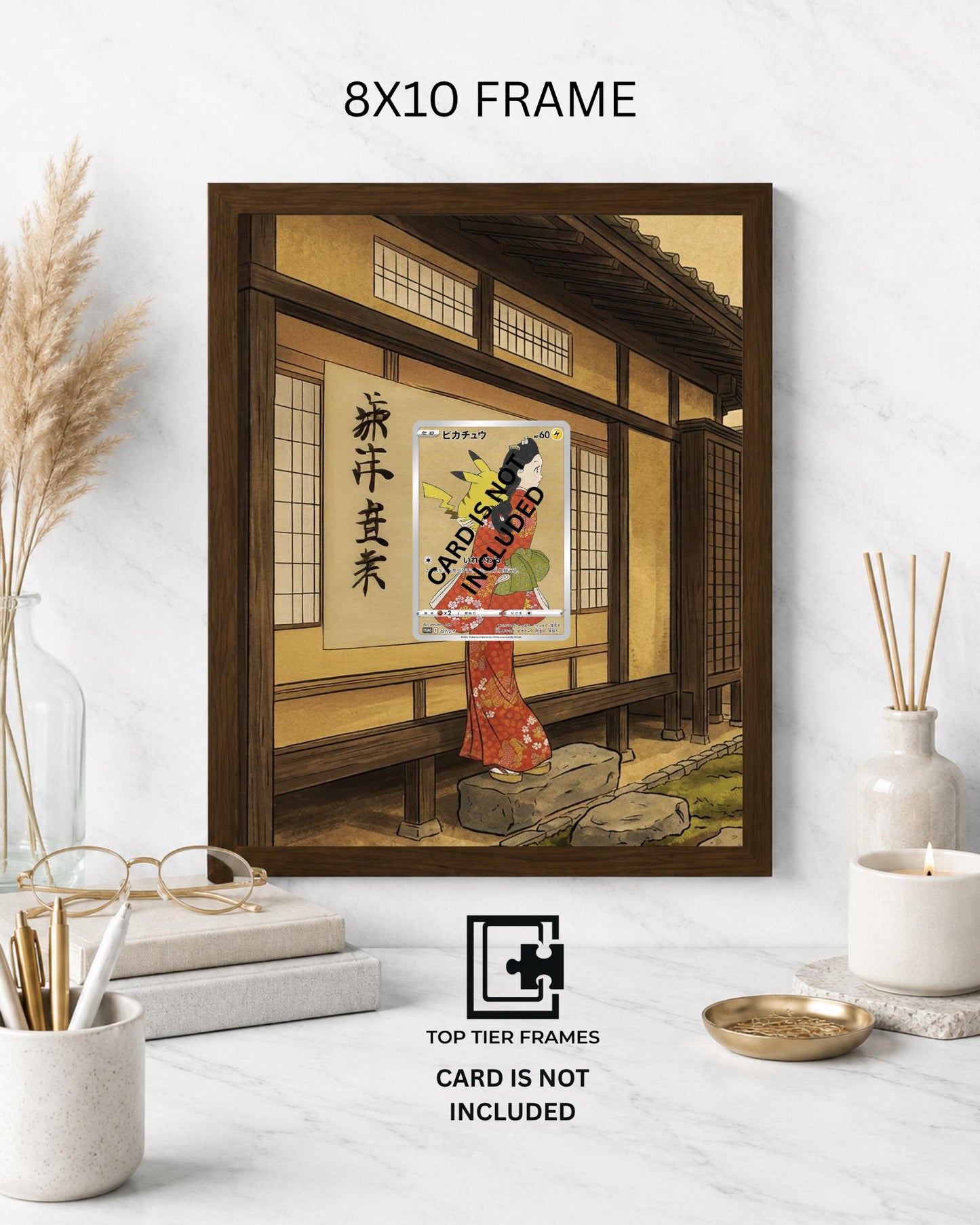Pikachu Stamp Box Promo Pokémon TCG card display frame - extended art wall decor