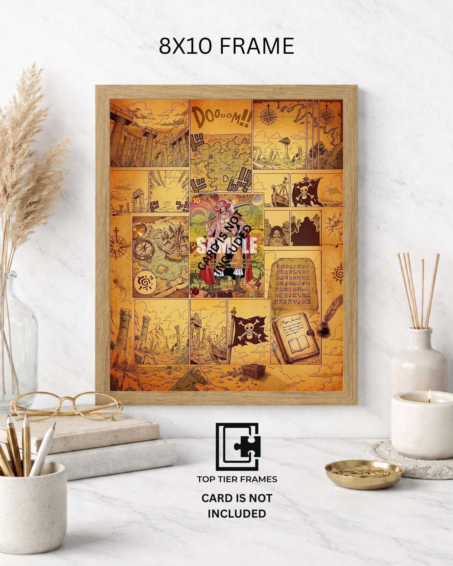 Gol D. Roger One Piece TCG card display frame - extended art wall decor
