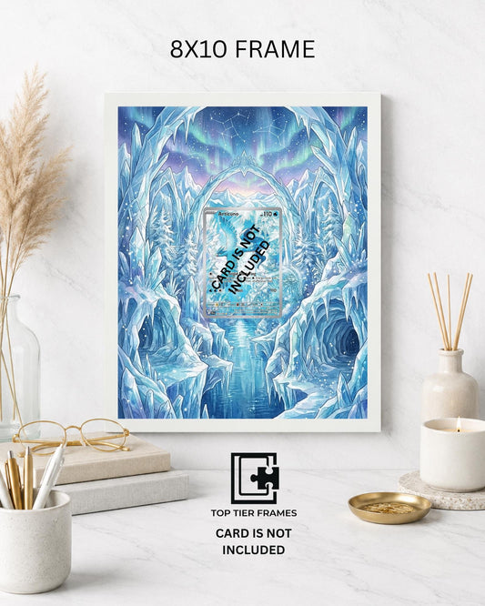 Art Display Frame for Articuno | Frosty Aurora Card Gallery Showcase | Accessory for Pokemon TCG